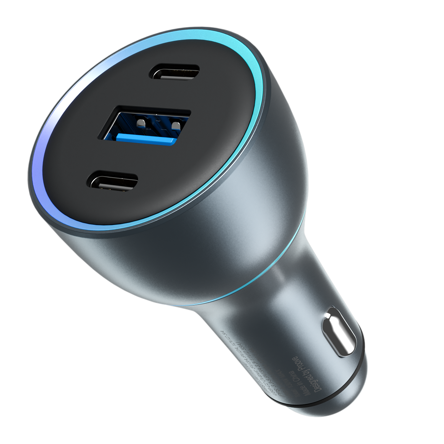 Car Charger Proove Super Charge 130W (2 Type-C + USB) - Metal Gray Car Charger Proove Super Charge 130W (2 Type-C + USB) - Metal Gray