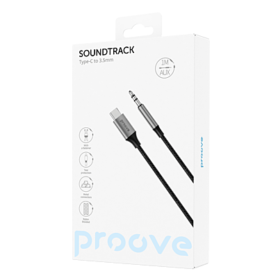 Adapter AUX Proove SoundMesh Type-C to 3.5mm Adapter AUX Proove SoundMesh Type-C to 3.5mm
