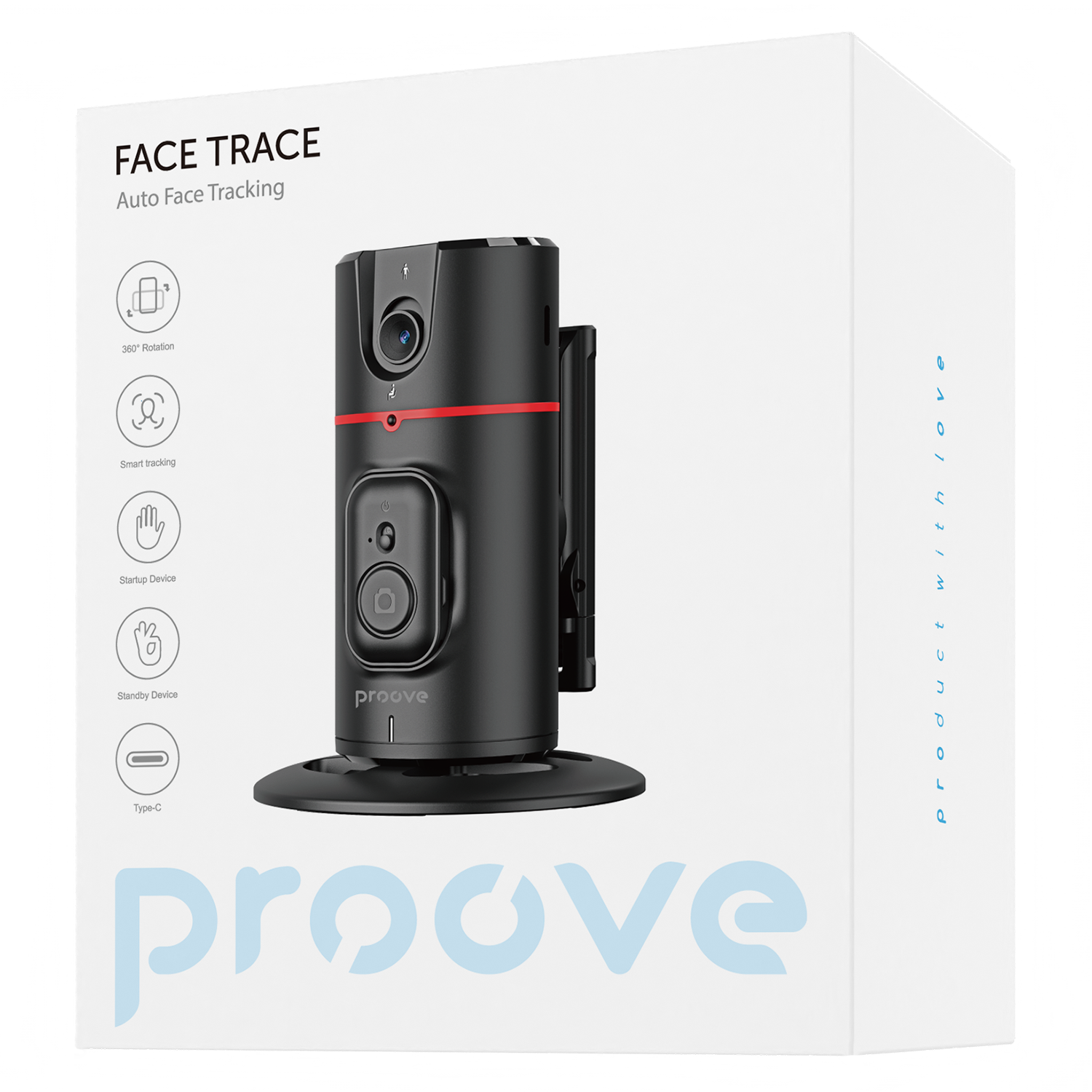 Auto Face Tracking Tripod Proove Face Trace - 360° AI Motion Tracking Auto Face Tracking Tripod Proove Face Trace - 360° AI Motion Tracking