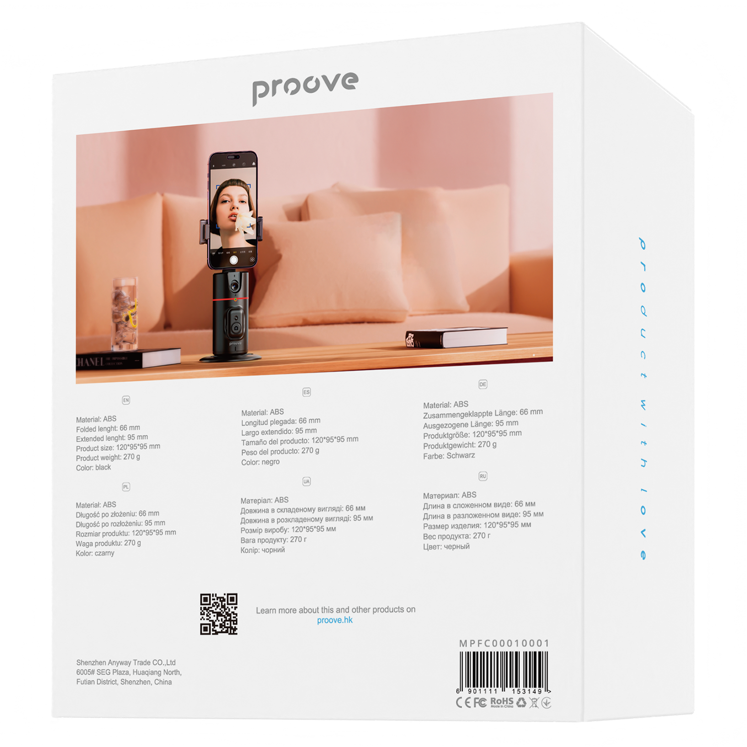 Auto Face Tracking Tripod Proove Face Trace - 360° AI Motion Tracking Auto Face Tracking Tripod Proove Face Trace - 360° AI Motion Tracking