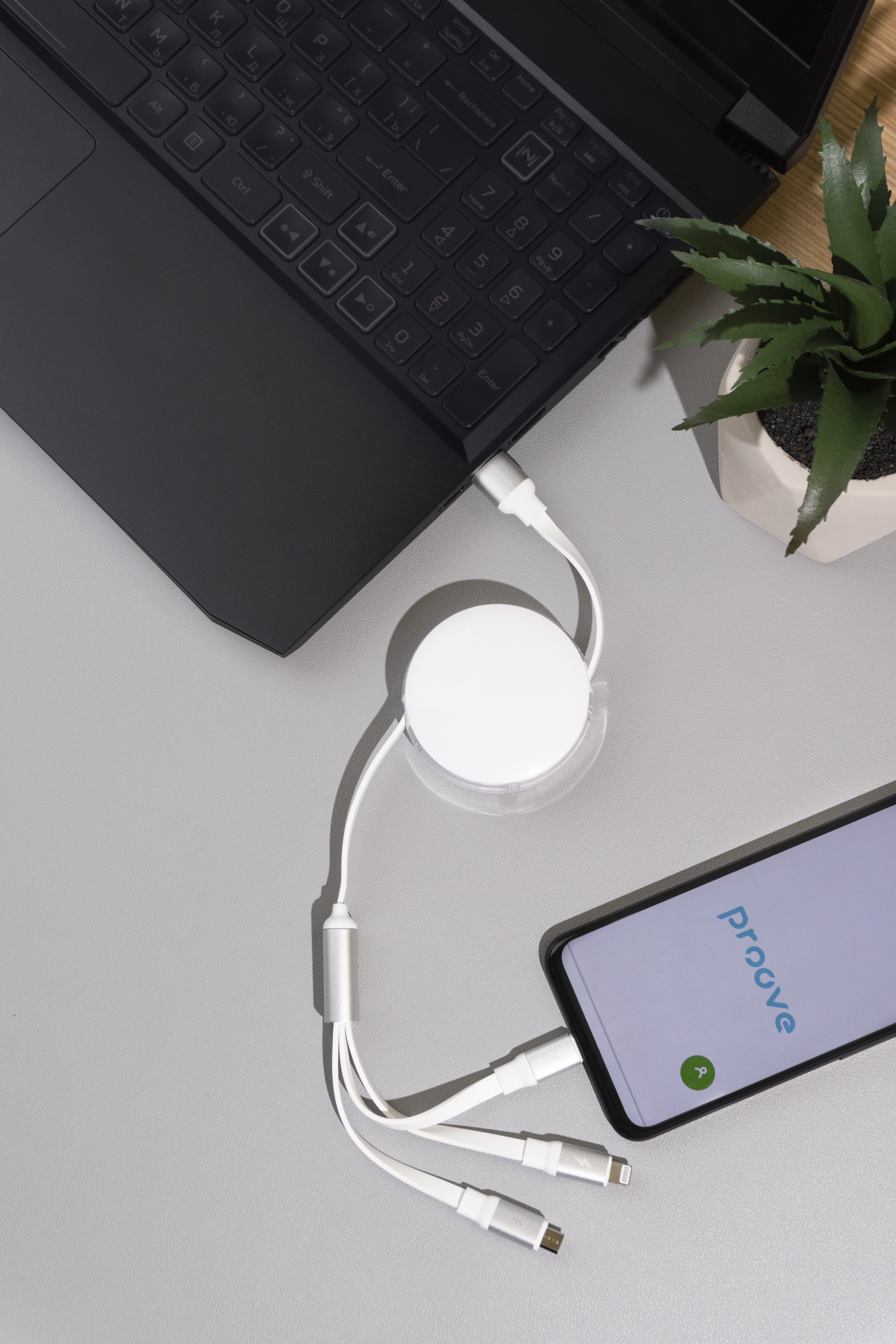 Proove Triple Sync 3-in-1 Charging Cable – Type-C, Micro-USB & Lightning – Fast Charging, Universal Compatibility – 1.2M (White) | 3A Power | Durable & Tangle-Free Proove Triple Sync 3-in-1 Charging Cable – Type-C, Micro-USB & Lightning – Fast Charging, Universal Compatibility – 1.2M (White) | 3A Power | Durable & Tangle-Free