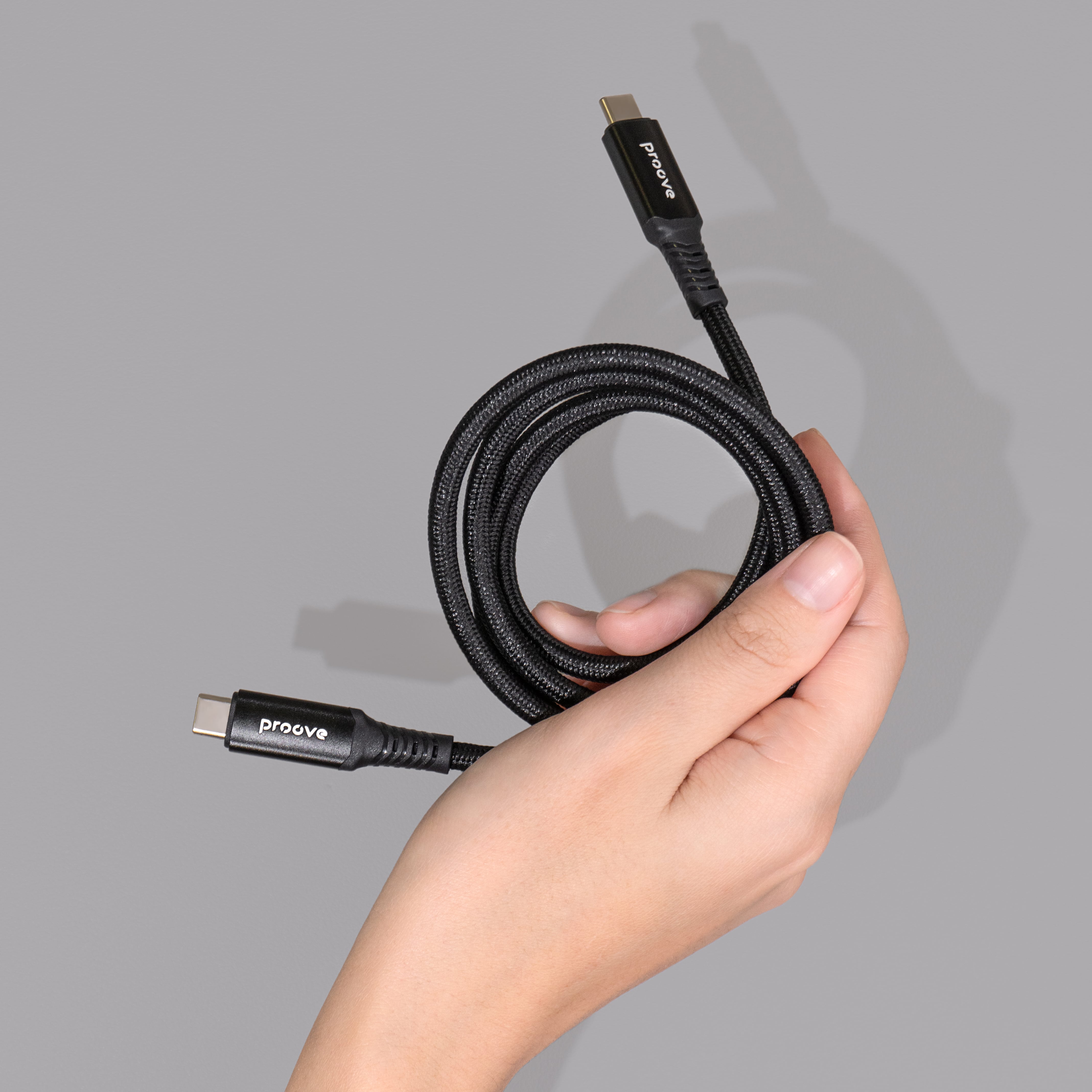 Cable Proove Speed Line Type-C to Type-C USB 4.0 (1m) - Black Cable Proove Speed Line Type-C to Type-C USB 4.0 (1m) - Black