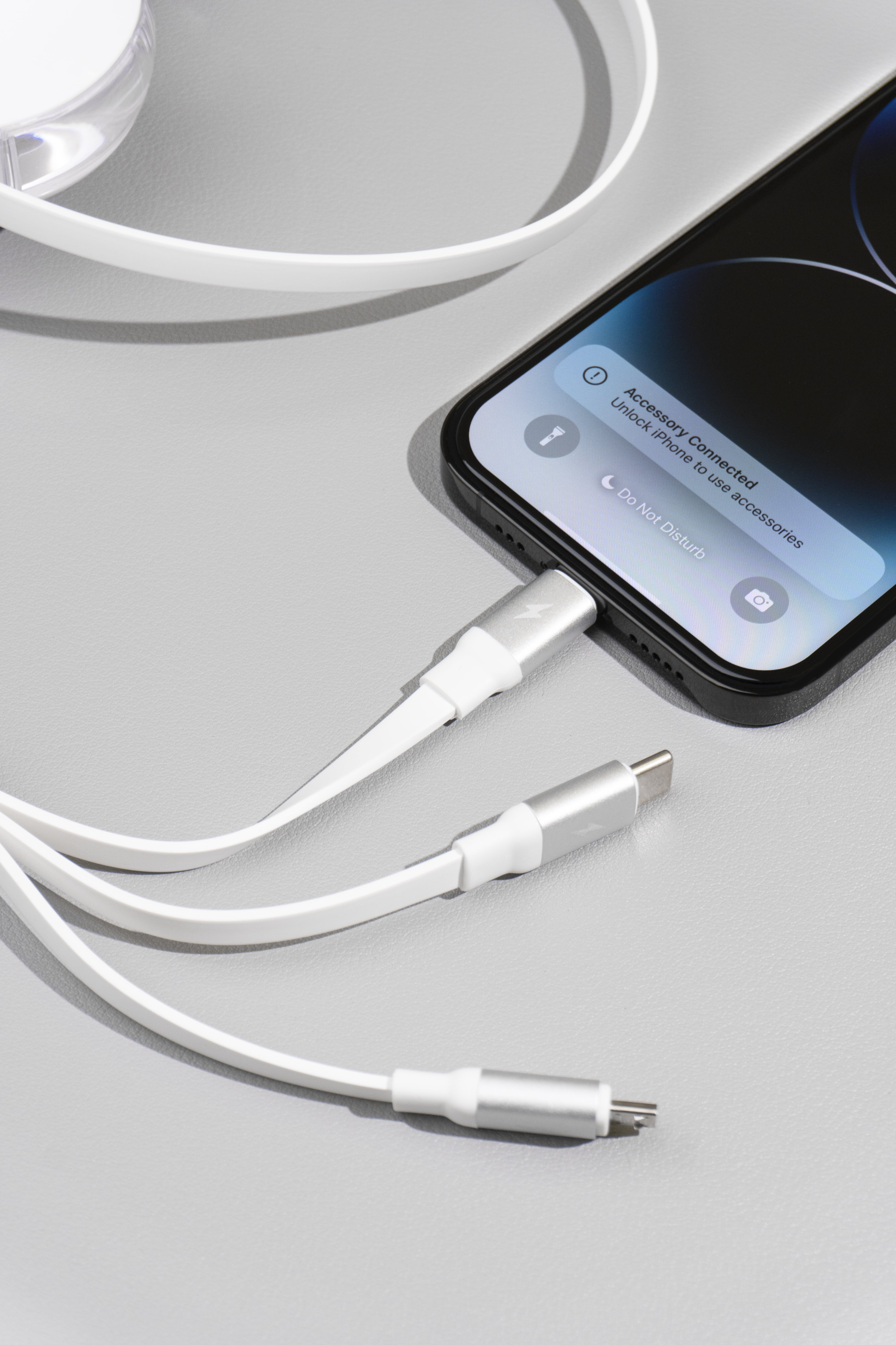 Proove Triple Sync 3-in-1 Charging Cable – Type-C, Micro-USB & Lightning – Fast Charging, Universal Compatibility – 1.2M (White) | 3A Power | Durable & Tangle-Free Proove Triple Sync 3-in-1 Charging Cable – Type-C, Micro-USB & Lightning – Fast Charging, Universal Compatibility – 1.2M (White) | 3A Power | Durable & Tangle-Free